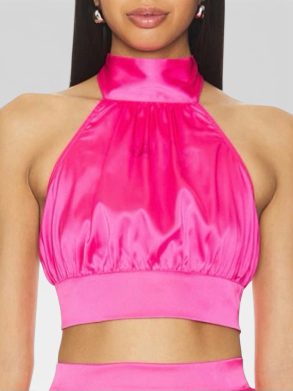 OW Collection Eloise Halter Top Pink Dreams Large Revolve New